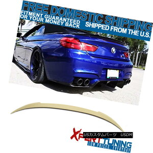 エアロパーツ Open Box Fits 12-17 BMW F12 6 Series 2Dr Convertible Unpainted Trunk Spoiler ABS オープンボックス12-17に適合BMW F12 6シリーズ2Drコンバーチブル無塗装トランクスポイラーABS