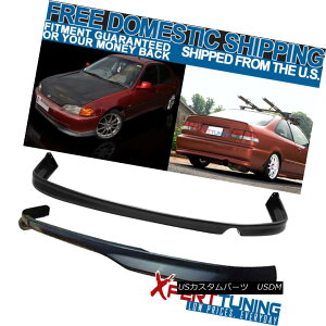 GAp[c Fits 1992-1995 Honda Civic EG 4Dr Urethane T-R Front + Rear Bumper Lip Spoiler tBbg1992-1995z_VrbNEG 4DrE^T-Rtg+Aop[bvX|C[