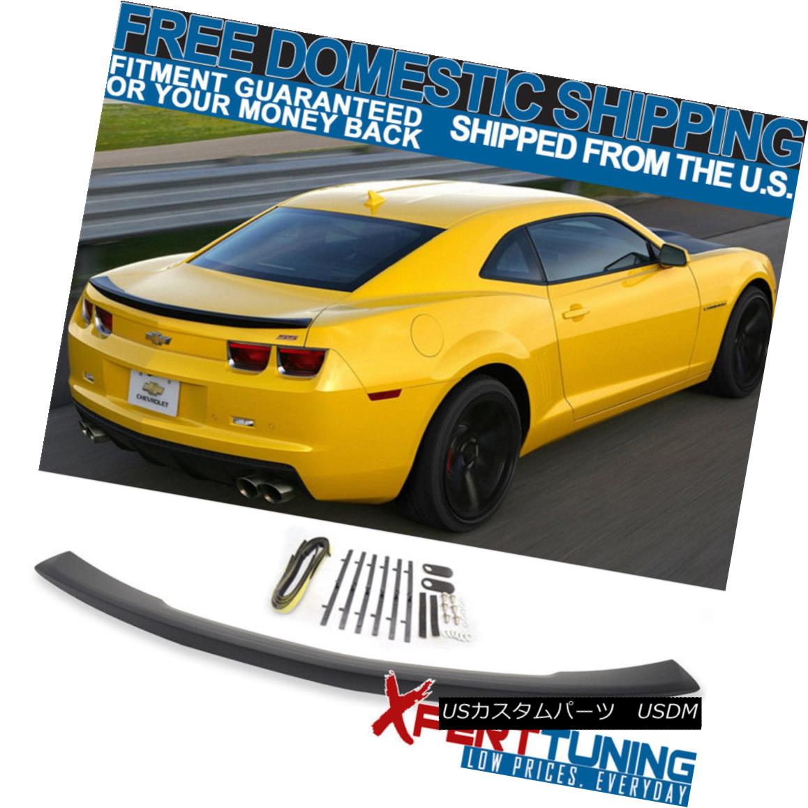 Spec-D Tuning For Chevy Camaro ZL1 Factory Style Matte Black ABS Rear Trunk Spoiler Wing Lid