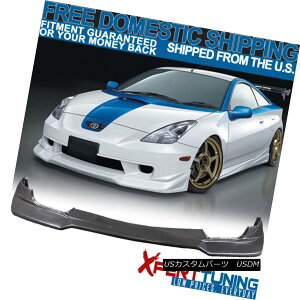 GAp[c Fits 00-02 Toyota Celica Poly JDM Front Bumper Lip Spoiler VIP Style PU Urethane tBbg00-02g^ZJ|JDMtgop[bvX|C[VIPX^CPUE^