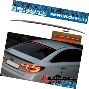 GAp[c Fit 15-17 Hyundai Sonata Unpainted ABS LED Surface Emitting Roof Spoiler tBbg15-17\i^hABS LEDʔ̃X|C[