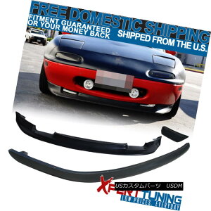 GAp[c Fit Mazda Miata 90-97 2Dr RS Style Front + Rear Bumper Lip Spoiler Bodykit Black tBbg}c_Miata 90-97 2Dr RSX^Ctg+Aop[bvX|C[{fBLbgubN