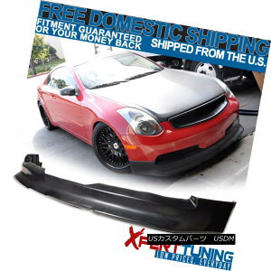�G�A���p�[�c Fit 03-07 Infiniti G35 2Dr Coupe Type-V Urethane Front Bumper Lip Spoiler �t�B�b�g03-07�C���t�B�j�e�BG35 2Dr�N�[�y�^�C�v-V�E���^���t�����g�o���p�[���b�v�X�|�C���[ �y���s�A���i�z
