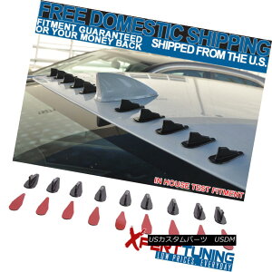 GAp[c Fit For Roof Shark Fins Spoiler Wing Kit 10Pc Vortex Generator Evo-Style PP [tV[NtBtBbgX|C[ECOLbg10Pc{ebNXWFl[^[G{X^CPP