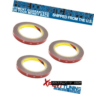 GAp[c x3 Roll 3M Adhesive Double Sided Super Sticky Tape Auto Body Bumper Spoiler 1CM x3[3MڒܗʃX[p[XeBbLe[vI[g{fBop[X|C[1CM