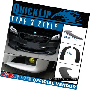 �G�A���p�[�c Fit Celica Type 3 Quick Lip Universal Front Bumper Lip Splitter 2PC 24x5in �t�B�b�g�Z���J�^�C�v3�N�C�b�N���b�v���j�o�[�T���t�����g�o���p�[���b�v�X�v���b�^�[2PC 24x5in �y���s�A���i�z