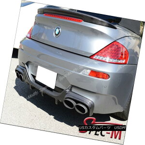 �G�A���p�[�c For 2006-2010 BMW E63 M6 2DR V Look Carbon Fiber Rear Bumper Add-On Diffuser 2006-2010 BMW E63 M6 2DR V�J�[�{���t�@�C�o�[���A�o���p�[�A�h�I���f�B�t���[�U�[ �y���s�A���i�z
