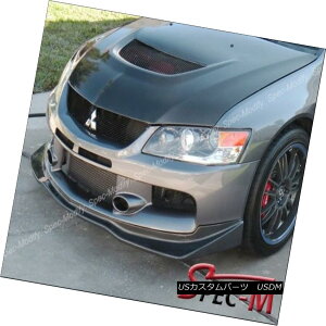 エアロパーツ VR Style Carbon Fiber Front Bumper Lip For 2006-2007 Mitsubishi Lancer Evolution VRスタイルカーボンファイバーフロントバンパーリップ2006-2007三菱ランサーエボリューション
