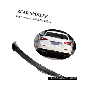 GAp[c Rear Trunk Spoiler Boot Wing Carbon Fiber Fit for Maserati Ghibli Sedan 14-16 }ZbeBWuZ_14-16̃AgNX|C[u[cEBOJ[{t@Co[tBbg