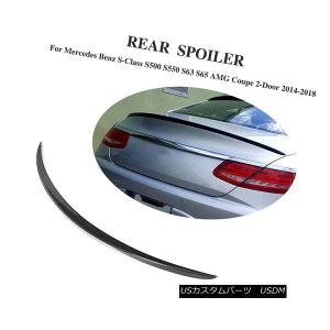 GAp[c Rear Spoiler Carbon Fiber For Benz S-Class S500 S550 S63 S65 AMG Coupe 14-18 xcSNXS500 S550 S63 S65 AMGN[y14-18̂߂̃AX|C[Yf@