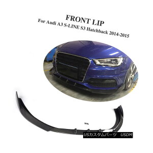 GAp[c Carbon Fiber Front Bumper Lip Spoiler Fit for Audi A3 S-LINE S3 Hatchback 14-15 AEfBA3pS-LINE S3nb`obNpYf@ۃtgop[bvX|C[14-15