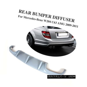 GAp[c Grey FRP Rear Bumper Diffuser Auto Lip Fit For Mercedes Benz W204 C63 AMG 09-11 O[FRPAop[fBt[U[I[gbvtBbgforZfXxcW204 C63 AMG 09-11