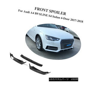 エアロパーツ Carbon Fiber Front Spoiler Auto Refit For Audi A4 B9 SLINE S4 Sedan 4r 17-18 アウディA4 B9 SLINE S4セダン4r 17-18用炭素繊維フロントスポイラーオートリペア
