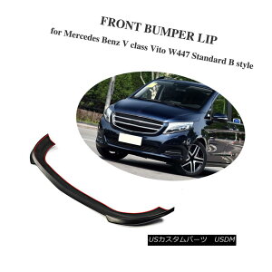 GAp[c PU Front Bumper Lip Chin For Mercedes Benz V Class/Vito ordinary Edition 16-18 PUtgop[bv`ZfXxcVNX/Bgʔ16-18