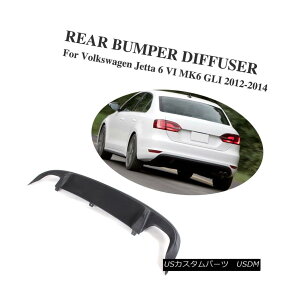 GAp[c ABS Rear Diffuser Lower Lip Fit for VW Jetta 6 VI MK6 12-14 Unpainted Black ABSAfBt[U[VWWFb^6 VI MK6 12-14h