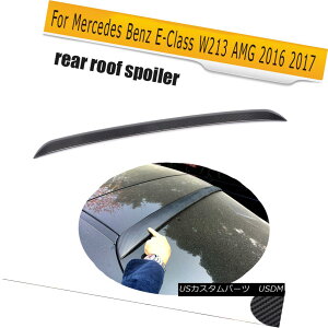 GAp[c Carbon Fiber Rear Roof Spoiler Lip Fit For Benz W213 E63 AMG Sedan 4-door 16-17 xcW213 E63 AMGZ_4hA16-17pJ[{t@Co[A[tX|C[bvtBbg