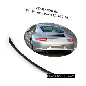GAp[c Carbon Fiber Black Car Rear Wing LipTrunk Spoiler Fit For Porsche 991 2012-2015 Yf@ۍԂ̌㕔̃bvgÑX|C[tBbg|VF991 2012-2015N