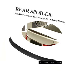 GAp[c Rear Boot Trunk Spoiler Wing Lip Carbon Fiber Fit for 2014 BMW F32 Coupe Non-M4 2014NBMW F32N[yM4̂߂̃Au[ggNX|C[EBObvYf@ۂ̃tBbg
