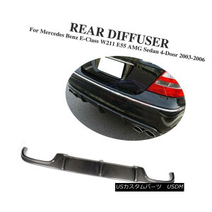 GAp[c Carbon Fiber Rear Bumper Diffuser For Mercedes Benz W211 E55 AMG 03-06 Quad Pipe ZfXxcW211 E55pYf@ۃAop[fBt[U[AMG 03-06NbhpCv