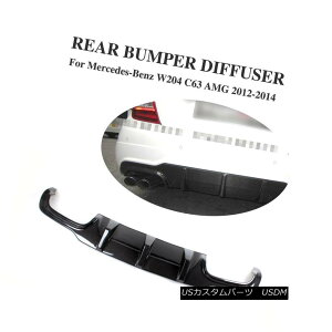�G�A���p�[�c Carbon Fiber Rear Bumper Diffuser Fit For Mercedes Benz W204 C63 AMG Coupe Sedan �����Z�f�X�x���cW204 C63 AMG�N�[�y�Z�_���p�J�[�{���t�@�C�o�[���A�o���p�[�f�B�t���[�U�[�t�B�b�g