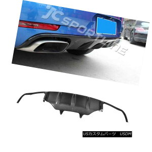 GAp[c Carbon Fiber Rear Spoiler Lip Diffuser Fit for Porsche Macan Bumper 2014 Black |VF}Jop[2014pJ[{t@Co[AX|C[bvfBt[U[ubN