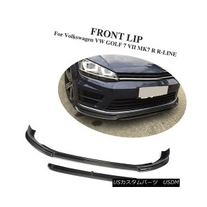 GAp[c Carbon Fiber Front Bumper Lip Chin Fit For Volkswagen GOLF 7 MK7 R R-LINE 14-16 tHNX[QSt7 MK7 R R-LINE 14-16pJ[{t@Co[tgop[bv`tBbg