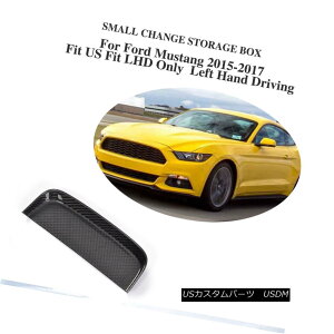 �G�A���p�[�c DRY Carbon Small Change Storage Box Coin Case Fit For Ford Mustang 15-17 Fit US �h���C�J�[�{���X���[���`�F���W���[�{�b�N�X�R�C���P�[�XFord Mustang 15-17 Fit US �y���s�A���i�z