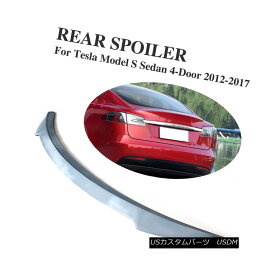 エアロパーツ Rear Trunk Spoiler Lip Wing Fit for Tesla Model S 12-17 Unpainted Gray Primer Tesla Model S 12-17未塗装グレープライマーのリアトランクスポイラーリップウィングフィット