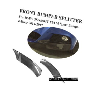 GAp[c Carbon Fiber Front Bumper Splitter Lip Fit for BMW F34 3 Series GT M Tech 14-17 J[{t@Co[tgop[Xvb^[bvtBbgBMW F34 3V[YGT M Tech 14-17