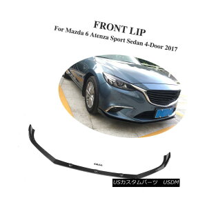 GAp[c Carbon Fiber Front Bumper Lip Chin Spoiler Fit for Mazda 6 Atenza Sedan 2017 }c_6AeUZ_2017pJ[{t@Co[tgop[bv`X|C[tBbg