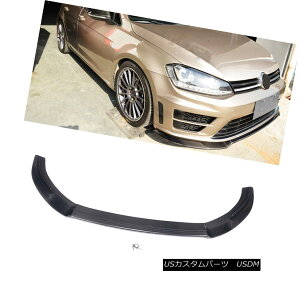 GAp[c Front Bumper lip Spoiler Chin Carbon fiber for Volkswage VW Golf VII MK7 R Only tHNX[QVWStVII MK7 Rptgop[bvX|C[`J[{t@Co[