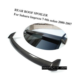 GAp[c Carbon Fiber Car Rear Roof Spoiler Fit for Subaru Impreza 7-9th Sedan 00-07 XoCvbT7-9thZ_pYf@ێԃA[tX|C[tBbg00-07