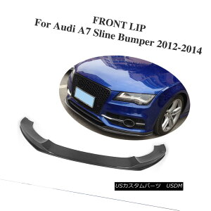 GAp[c Carbon Fiber Auto Front Bumper Lip Chin Spoiler Fit for Audi A7 S-Line 2012-2014 AEfBA7 SC2012-2014pJ[{t@Co[I[gtgop[bv`X|C[tBbg