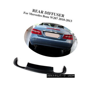 エアロパーツ Rear Lip Diffuser Spoiler Kit for Mercedes Benz W207 Coupe Non-AMG Bumper 10-13 メルセデスベンツW207クーペ非AMGバンパー10-13のための後部リップディフューザースポイラーキット