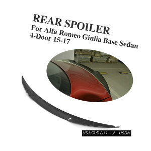 GAp[c Carbon Fiber Trunk Spoiler Wing For 15-18 Alfa Romeo Giulia Quadrifoglio Style Alfa Romeo Giulia QuadrifoglioX^C̒Yf@ۃgNEX|C[EEBO