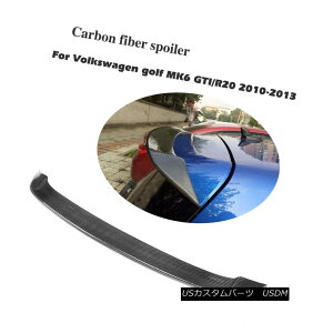 �G�A���p�[�c 1PC Rear Roof Spoiler Top Wing Carbon Fit For Volkswagen Golf MK6 R20 GTI 10-13 1PC���A���[�t�X�|�C���[�g�b�v�E�C���O�J�[�{���t�B�b�g�t�H���N�X���[�Q���S���tMK6 R20 GTI 10-13 �y���s�A���i�z