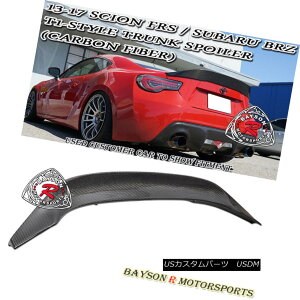 GAp[c T1-Style Rear Trunk Spoiler Wing (Carbon) Fits 12-18 BRZ FR-S Toyota 86 T1X^C̃AgNEX|C[EEBOiJ[{j12-18 BRZ FR-Sg^86ɓK