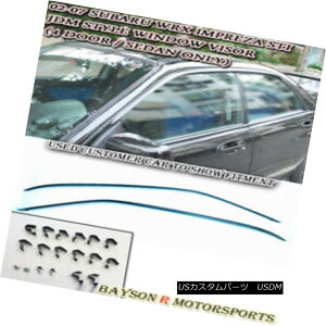 GAp[c JDM Window Rain Guard Visors (Tinted) Fits 02-07 Subaru Impreza 4dr GDB JDM WindowCK[hoCU[iFtj02-07 Subaru Impreza 4dr GDB