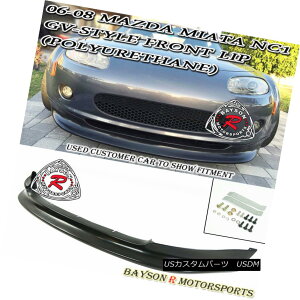 GAp[c GV-Style Front Lip (Urethane) Fits 06-08 Mazda Miata MX5 GVX^CtgbviE^jtBbg06-08}c_Miata MX5