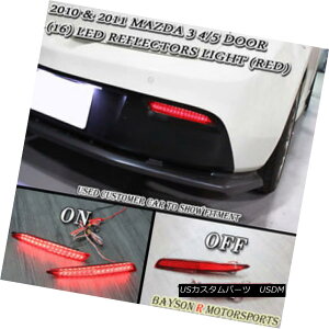 GAp[c Rear Bumper Reflector Lights (Red LEDs) Fits 10-12 Mazda 3 Aop[tN^[CgiԐFLEDj10-12}c_3