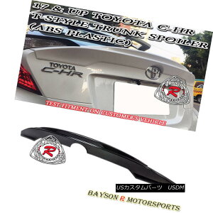 GAp[c T-Style Rear Ducktail Trunk Spoiler Wing (ABS Plastic) Fits 17-18 Toyota C-HR g^C-HR 17-18ɃtBbgT^A_bNe[gNX|C[ECOiABSvX`bNj