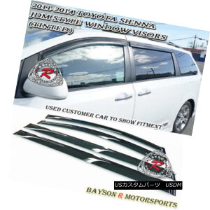 �G�A���p�[�c Side Window Rain Guard Visors (Tinted) Fits 11-18 Toyota Sienna �T�C�h�E�B���h�E���C���K�[�h�o�C�U�[�i�F�t���j11-18 Toyota Sienna �y���s�A���i�z