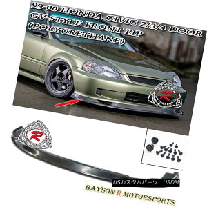 GAp[c GV-Style (Time Attack) Front Lip (Urethane) Fits 99-00 Honda Civic 2dr GVX^Ci^CA^bNjtgbviE^j99-00 Honda Civic 2dr