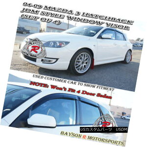 GAp[c JDM Window Rain Guard Visors (Tinted) Fits 04-09 Mazda 3 5dr JDMEBhECK[hoCU[iFtjtBbg04-09}c_3 5dr
