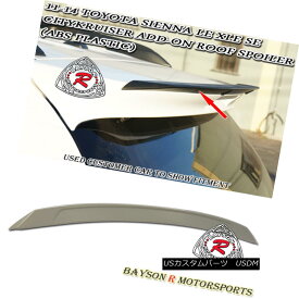 エアロパーツ CityKruiser Add-on Roof Spoiler Wing (ABS) Fits 11-18 Toyota Sienna CityKruiserアドオンルーフスポイラーウィング（ABS）11-18 Toyota Siennaに適合