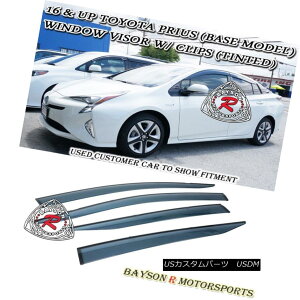 GAp[c Side Window Rain Guard Visors (Tinted) + Clips Fits 16-18 Prius Prime 4dr TChEBhECK[hoCU[iFtj+Nbv16-18vEXvC4dr