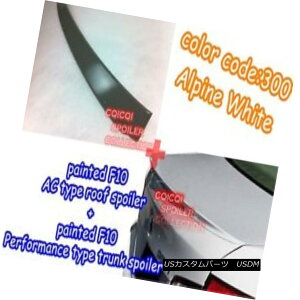 GAp[c Painted COMBO BMW 11~16 F10 Sedan AC type roof + P type trunk spoiler color:300 hCOMBO BMW 11?16 F10Z_AC^Cv̉+ P^CṽgNX|C[̐FF300H