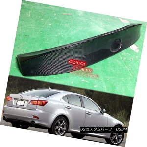 GAp[c Carbon Fiber 05-12 LEXUS IS250 IS350 Sedan W type trunk spoiler  Yf@05-12NTXIS250 IS350Z_W^gNEX|C[H