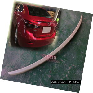 GAp[c Unpainted Mazda 14~16 Mazda3 sedan 3rd generation OEM type trunk spoiler  h}c_14?16 Mazda3Z_3OEM^CṽgNEX|C[H