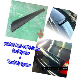�G�A���p�[�c Painted 01~05 Audi A4 S4 B6 Sedan roof spoiler + trunk lip spoiler all color �� �h���ς�01?05 Audi A4 S4 B6�Z�_�����[�t�X�|�C���[+�g�����N���b�v�X�|�C���[�S�F�H �y���s�A���i�z